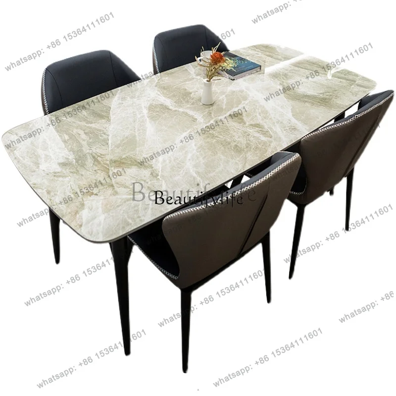 FGFGMinimalist rock slab dining table marble dining table small apartment light luxury rectangle
FGFGMinimalist rock slab dining table marble dining table small apartment light luxury rectangle