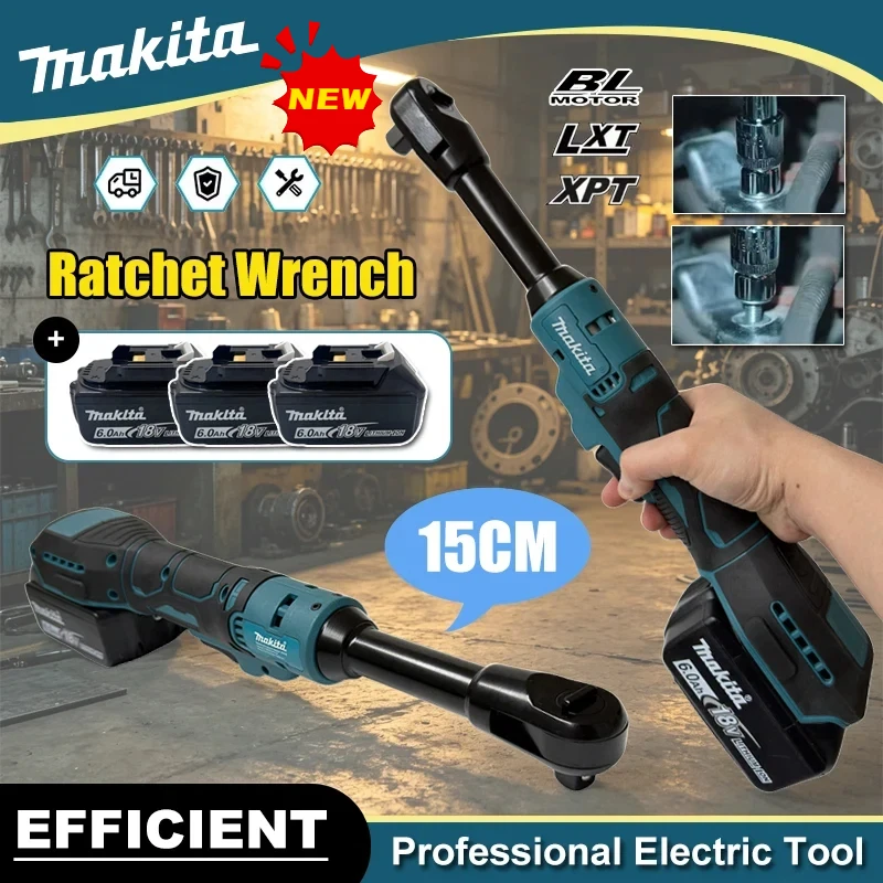 2026 Makita Cordless Brushless Ratchet Wrench 15cm Multifunction Variable-speed Electric Wrench Suitable for 18V Battery
2026 Makita Cordless Brushless Ratchet Wrench 15cm Multifunction Variable-speed Electric Wrench Suitable for 18V Battery