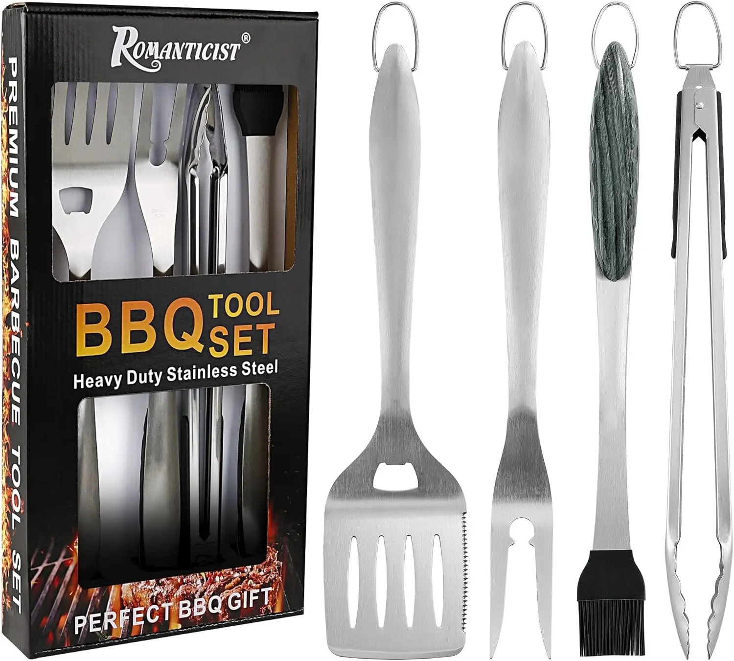 4pc Heavy Duty Grill Accessories for Top Chef - Professional Grill Tools Set & Basic BBQ Tools for Backyard Restaurant O
4pc Heavy Duty Grill Accessories for Top Chef - Professional Grill Tools Set & Basic BBQ Tools for Backyard Restaurant O