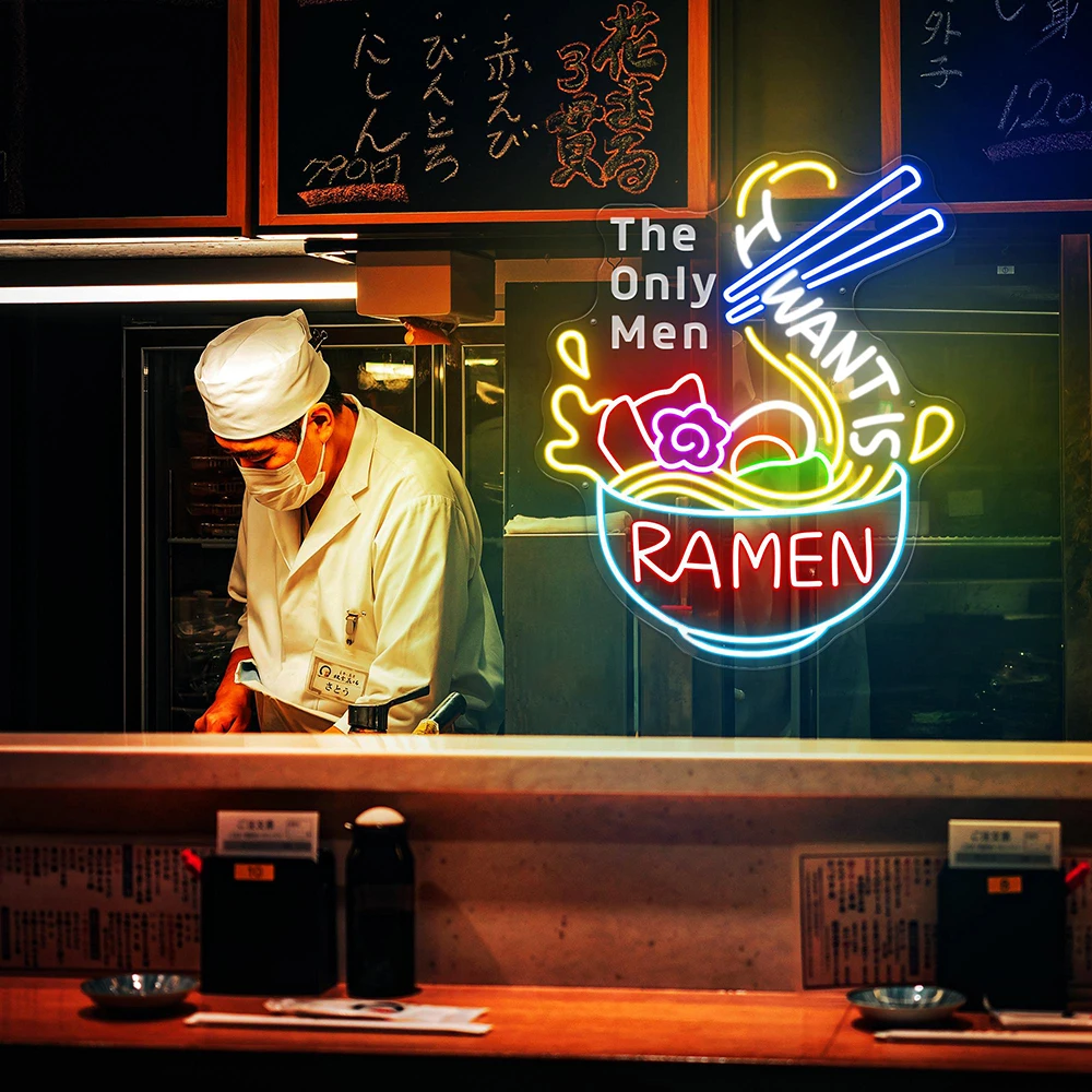 The Only Man I Want Is Ramen Sign Custom Ramen Led Neon Light Restaurant Kitchen Wall Art Decor Personalized Japanese Food Sign
The Only Man I Want Is Ramen Sign Custom Ramen Led Neon Light Restaurant Kitchen Wall Art Decor Personalized Japanese Food Sign