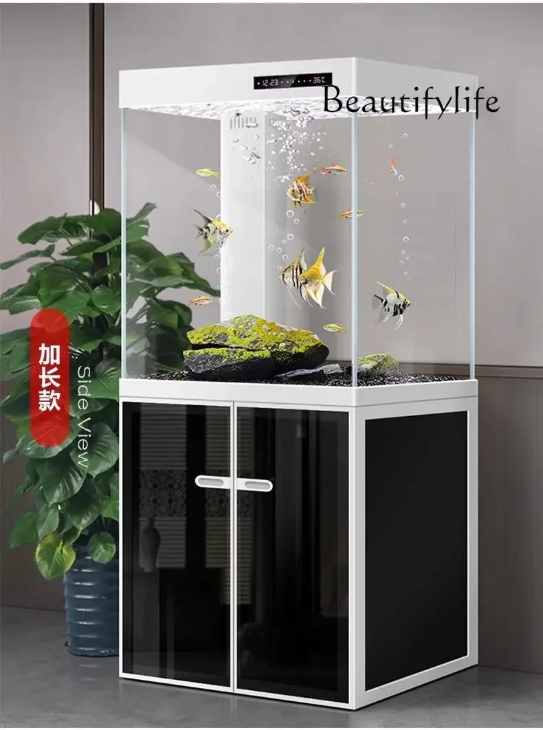 Simple living room household fish tank ecological automatic filtration water-free bottom filter aquarium
Simple living room household fish tank ecological automatic filtration water-free bottom filter aquarium