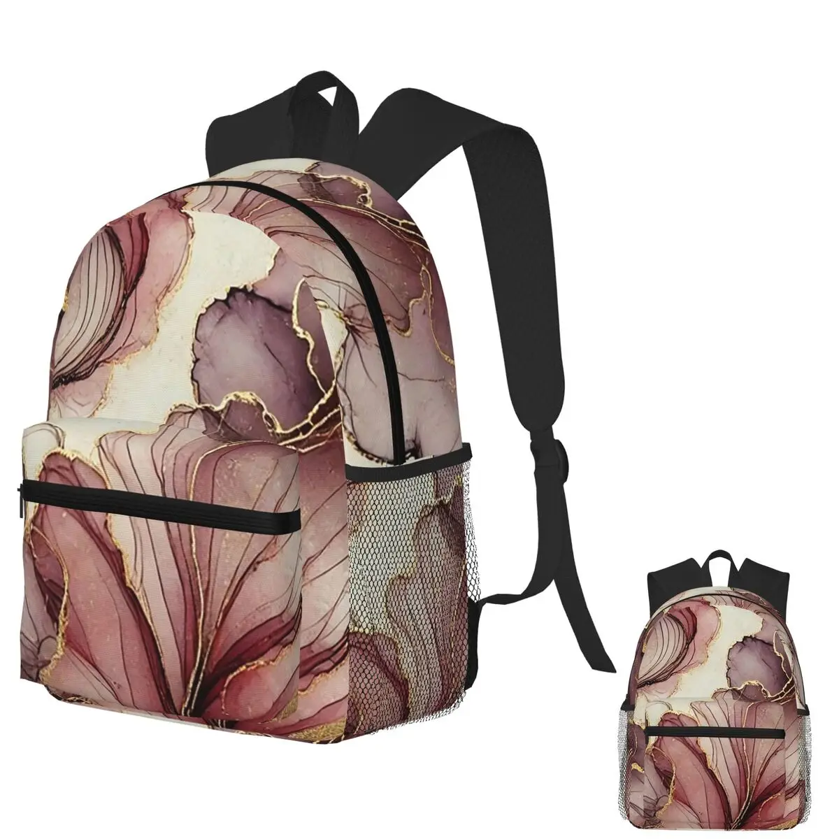 Luxury Ink Floral Abstract Burgundy And Gold Art Student Backpack School Bag Hiking Travel Daypack Fashion Bookbag Shoulder Bags
Luxury Ink Floral Abstract Burgundy And Gold Art Student Backpack School Bag Hiking Travel Daypack Fashion Bookbag Shoulder Bags
