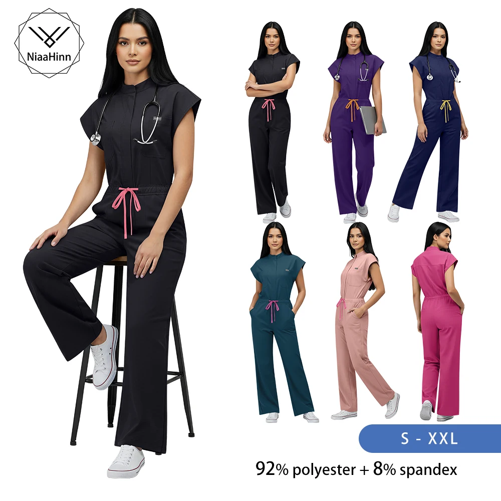 New Scrubs for Doctors and Nurses Scrub Hospital Uniforms Nursing Articles Short Sleeves Jumpsuit Scrubs Uniform Women Wholesale
New Scrubs for Doctors and Nurses Scrub Hospital Uniforms Nursing Articles Short Sleeves Jumpsuit Scrubs Uniform Women Wholesale