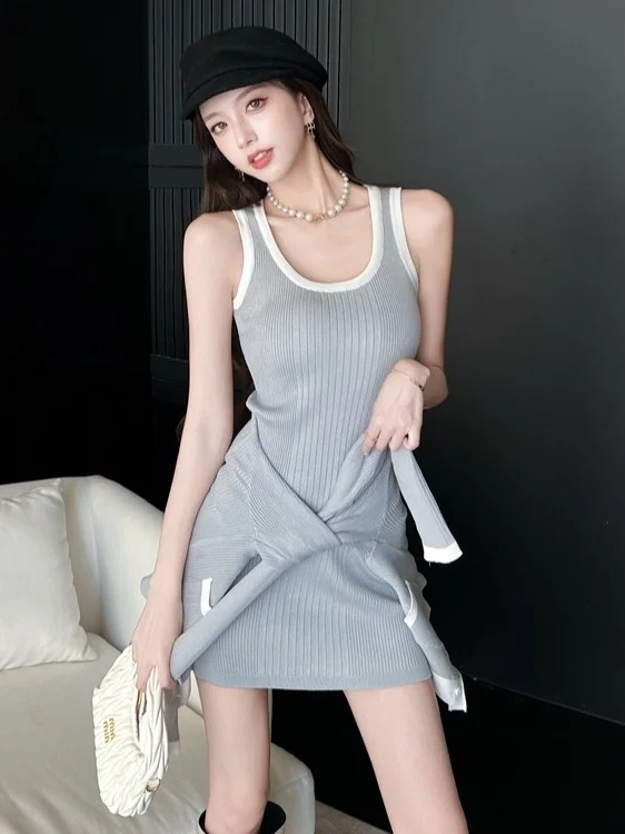 Spring Summer 2026 Korean Sle Women's Knitted Dr Set Slim Fit Open Cardigan Chic Two Piece Set Faionable Casual Wear
Spring Summer 2026 Korean Sle Women's Knitted Dr Set Slim Fit Open Cardigan Chic Two Piece Set Faionable Casual Wear