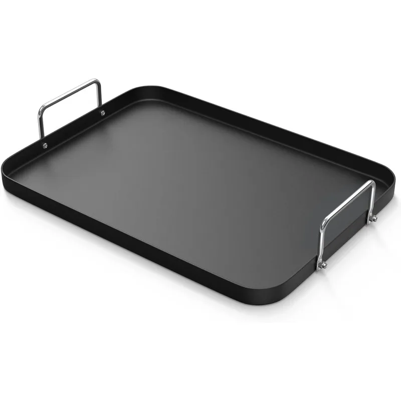 17.5" L x 13" W Removable warming handle Non-stick steel Oven safe BPA free Suitable for electric, ceramic and gas stoves
17.5" L x 13" W Removable warming handle Non-stick steel Oven safe BPA free Suitable for electric, ceramic and gas stoves