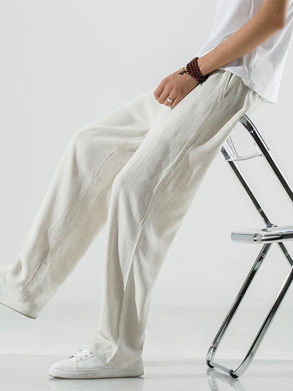 New Chinese Style Summer Linen Straight Leg Pants Loose Fit Elastic Waist Thin Cotton Linen Casual Wide Leg Youth Fashion
New Chinese Style Summer Linen Straight Leg Pants Loose Fit Elastic Waist Thin Cotton Linen Casual Wide Leg Youth Fashion