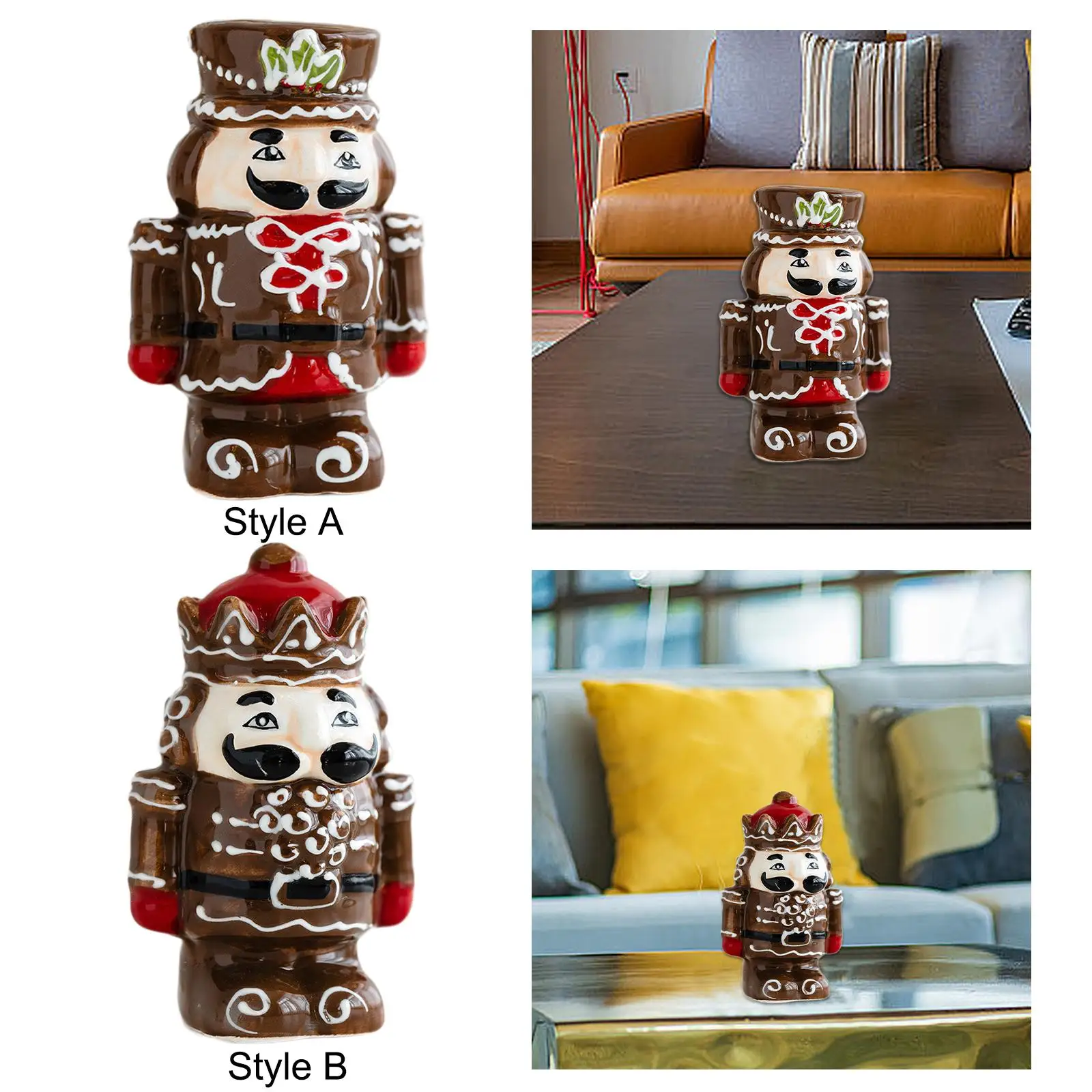 Nutcracker Figurine Salt and Pepper Shaker Festive Home Decor Ceramic Holiday Kitchen and Table Shaker Xmas Spice Bottle
Nutcracker Figurine Salt and Pepper Shaker Festive Home Decor Ceramic Holiday Kitchen and Table Shaker Xmas Spice Bottle