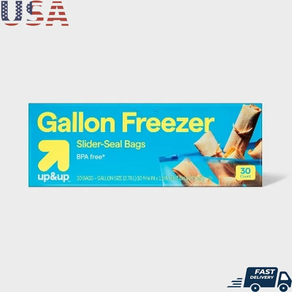 Сумки для морозильной камеры на галлон, 30 карат, без BPA, слайд на молнии, многофункциональное хранилище, закуски, сэндвичи, остатков, прочный пластик 
Сумки для морозильной камеры на галлон, 30 карат, без BPA, слайд на молнии, многофункциональное хранилище, закуски, сэндвичи, остатков, прочный пластик