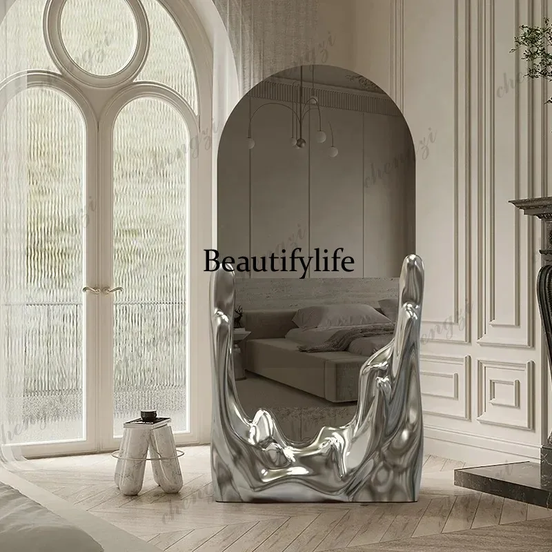 -High-end Light Luxury Water Ripple Home Villa Floor Mirror Dressing Mirror Visual Decorative Mirror
-High-end Light Luxury Water Ripple Home Villa Floor Mirror Dressing Mirror Visual Decorative Mirror