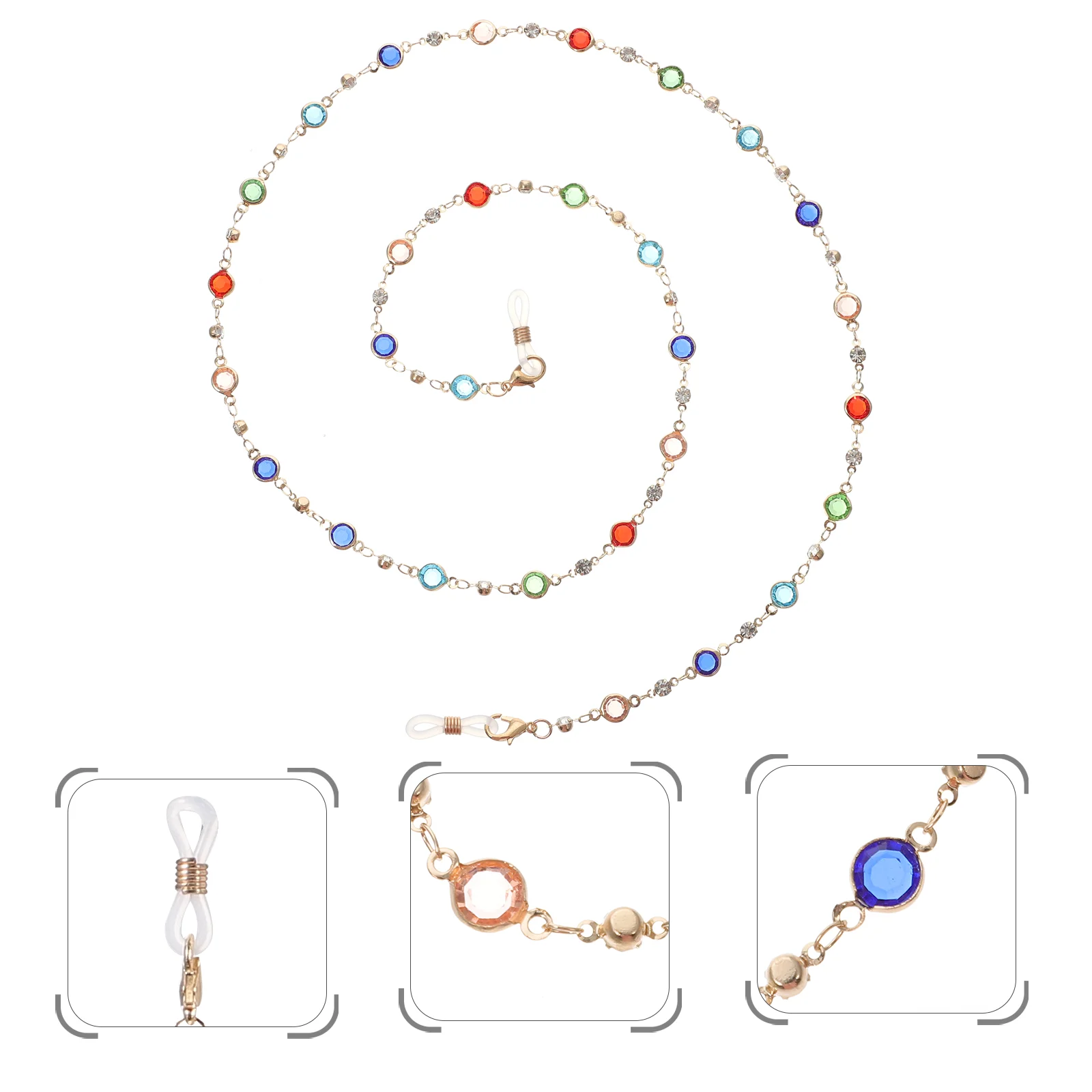 Glasses Chain Decor Color Hanging Anti-Lost Eyeglasses Anti-Fall Decorative Necklace Zinc Alloy
Glasses Chain Decor Color Hanging Anti-Lost Eyeglasses Anti-Fall Decorative Necklace Zinc Alloy