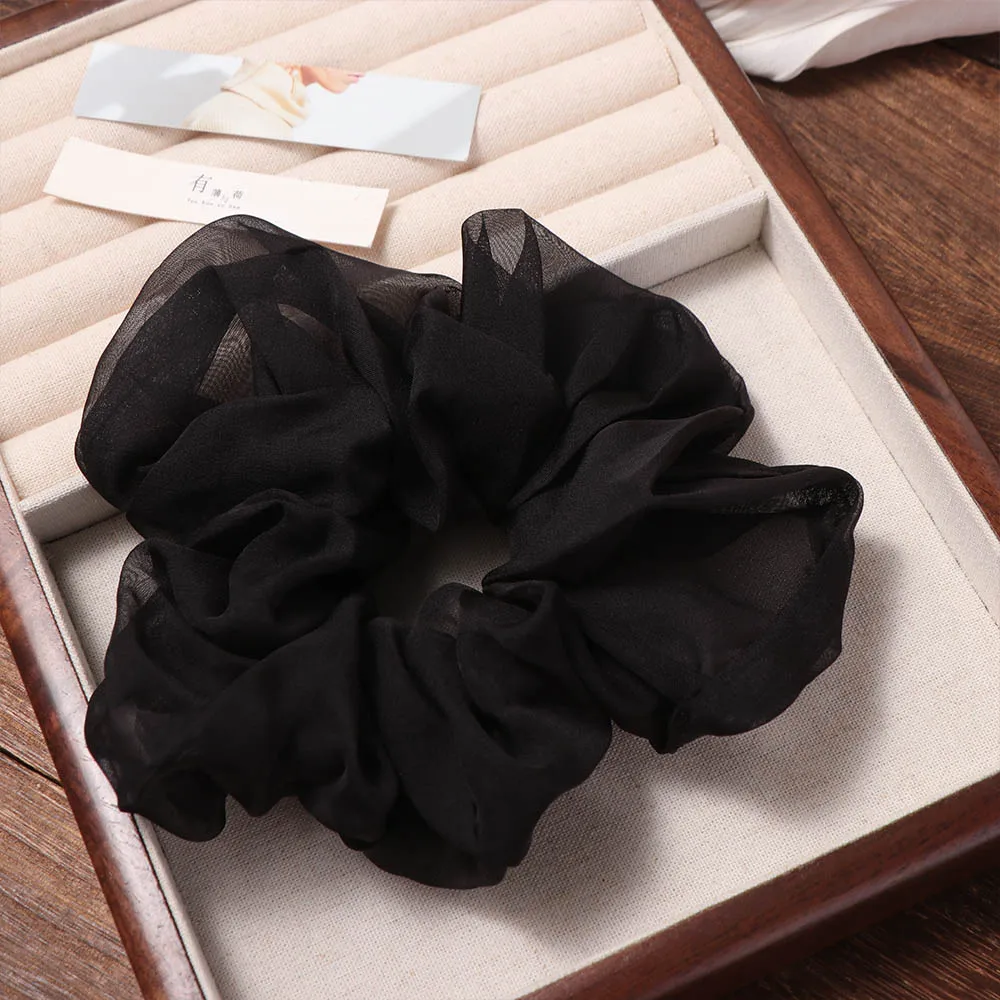 French Style Chiffon Scrunchies Solid Color Sweet Women Hair Scrunchies Elegant Temperament Oversized Hair Ropes
French Style Chiffon Scrunchies Solid Color Sweet Women Hair Scrunchies Elegant Temperament Oversized Hair Ropes
