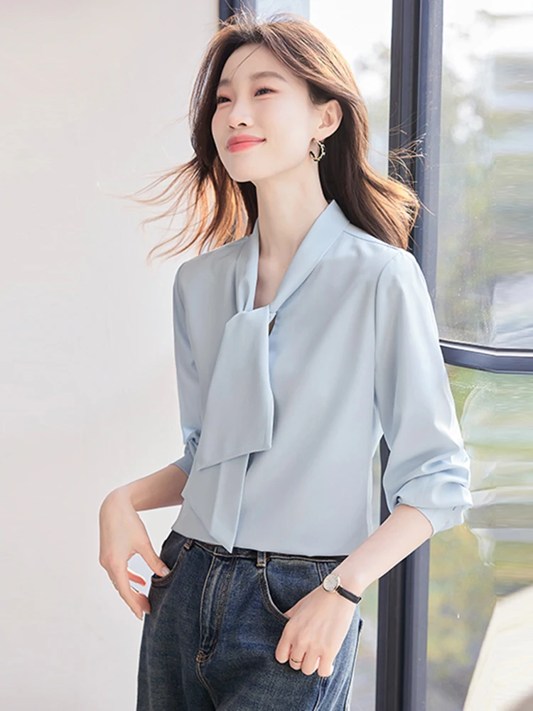 Blue Sash Women's Shirt 2026 New Spring Autumn Fashion Elegant Professional Office Long Sleeve Blouse Comfortable Breathable
Blue Sash Women's Shirt 2026 New Spring Autumn Fashion Elegant Professional Office Long Sleeve Blouse Comfortable Breathable