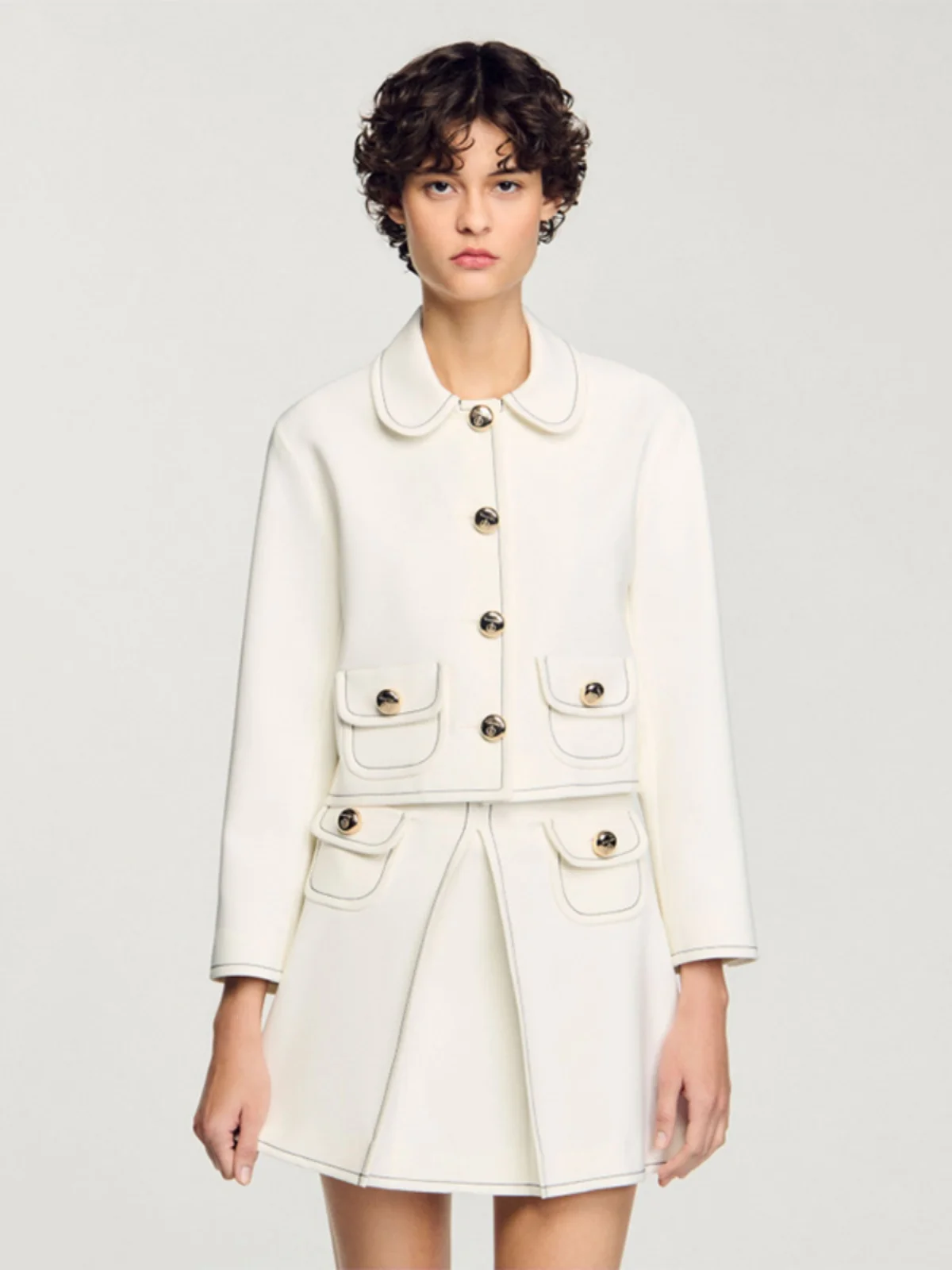 Ele Button Decor Светлый цветной шиловой воротник Женский тюжет Ранняя весна Новый Sle S Home VE043 Commute Sle Прямой крой
Ele Button Decor Светлый цветной шиловой воротник Женский тюжет Ранняя весна Новый Sle S Home VE043 Commute Sle Прямой крой