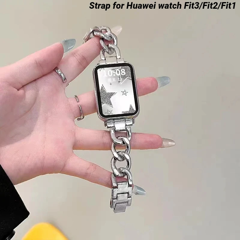 Металлический ремешок для часов Huawei Watch Fit3, спортивный браслет из нержавеющей стали для часов Huawei watch Fit2/1, браслет Correa, умные часы, браслет
Металлический ремешок для часов Huawei Watch Fit3, спортивный браслет из нержавеющей стали для часов Huawei watch Fit2/1, браслет Correa, умные часы, браслет