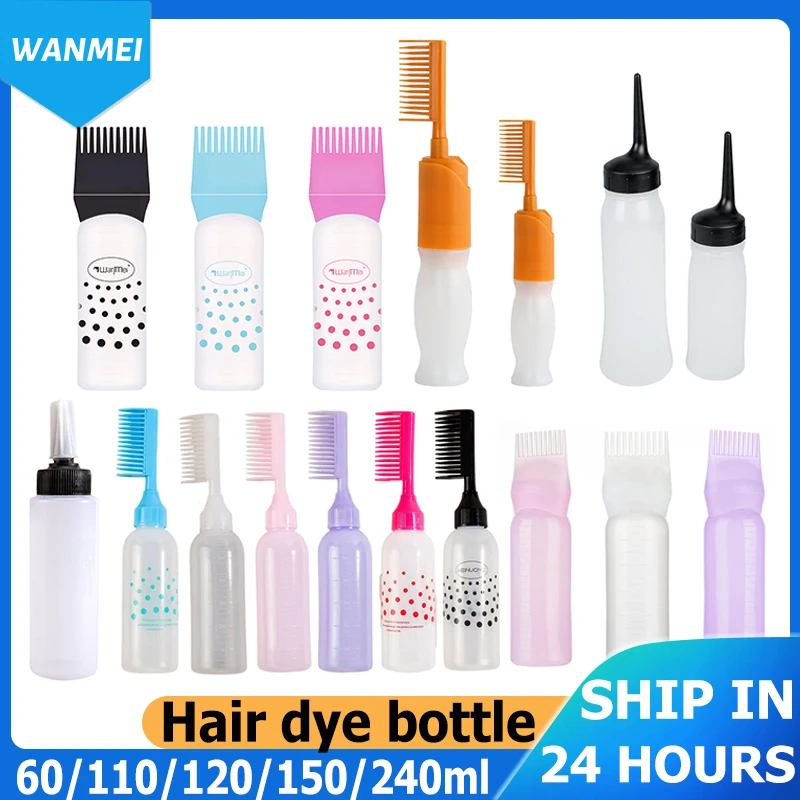 60/120/180ml Hair Dye Applicator Bottles huile Comb Brush 20 Styles Mini Portable Shampoo Bottle Styling Hair Coloring Hair Tool
60/120/180ml Hair Dye Applicator Bottles huile Comb Brush 20 Styles Mini Portable Shampoo Bottle Styling Hair Coloring Hair Tool