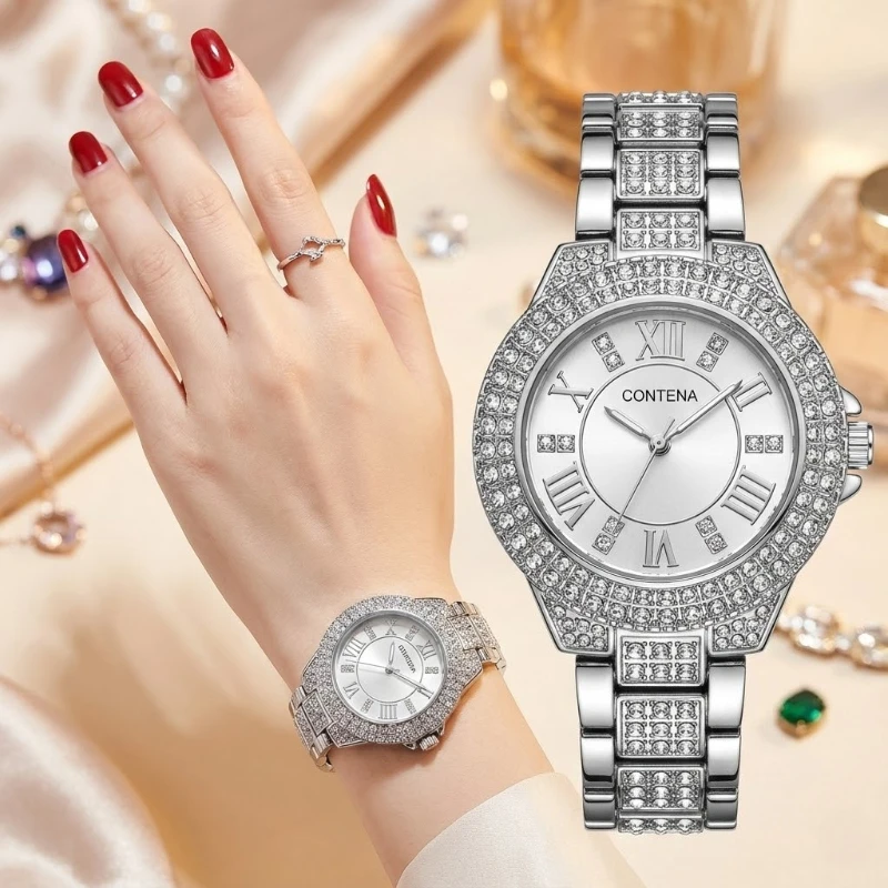 Женские часы с бриллиантами, элитный бренд, золотые, серебряные женские наручные часы, модные элегантные женские часы-браслет, Relogio Feminino
Женские часы с бриллиантами, элитный бренд, золотые, серебряные женские наручные часы, модные элегантные женские часы-браслет, Relogio Feminino