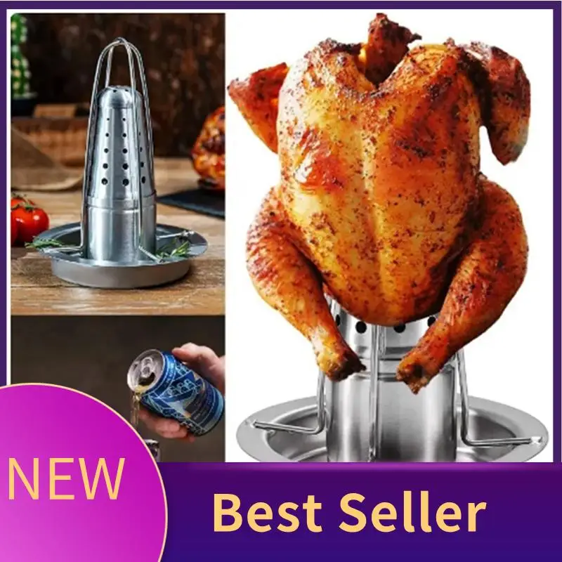 ABLU-Chicken Roaster Stand Beer Can Vertical Chicken Holder With Drip Pan Upright Chicken Barbecue Rack For Grill
ABLU-Chicken Roaster Stand Beer Can Vertical Chicken Holder With Drip Pan Upright Chicken Barbecue Rack For Grill