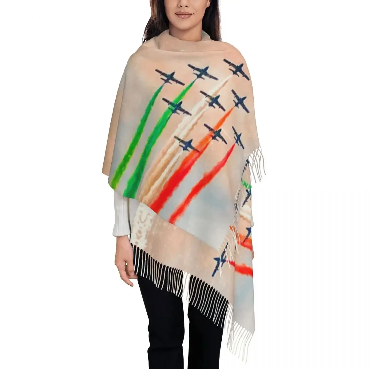 Custom Lady Long Scarves Women Winter Soft Warm Tassel Shawl Wraps Italy Plane Show Scarf
Custom Lady Long Scarves Women Winter Soft Warm Tassel Shawl Wraps Italy Plane Show Scarf