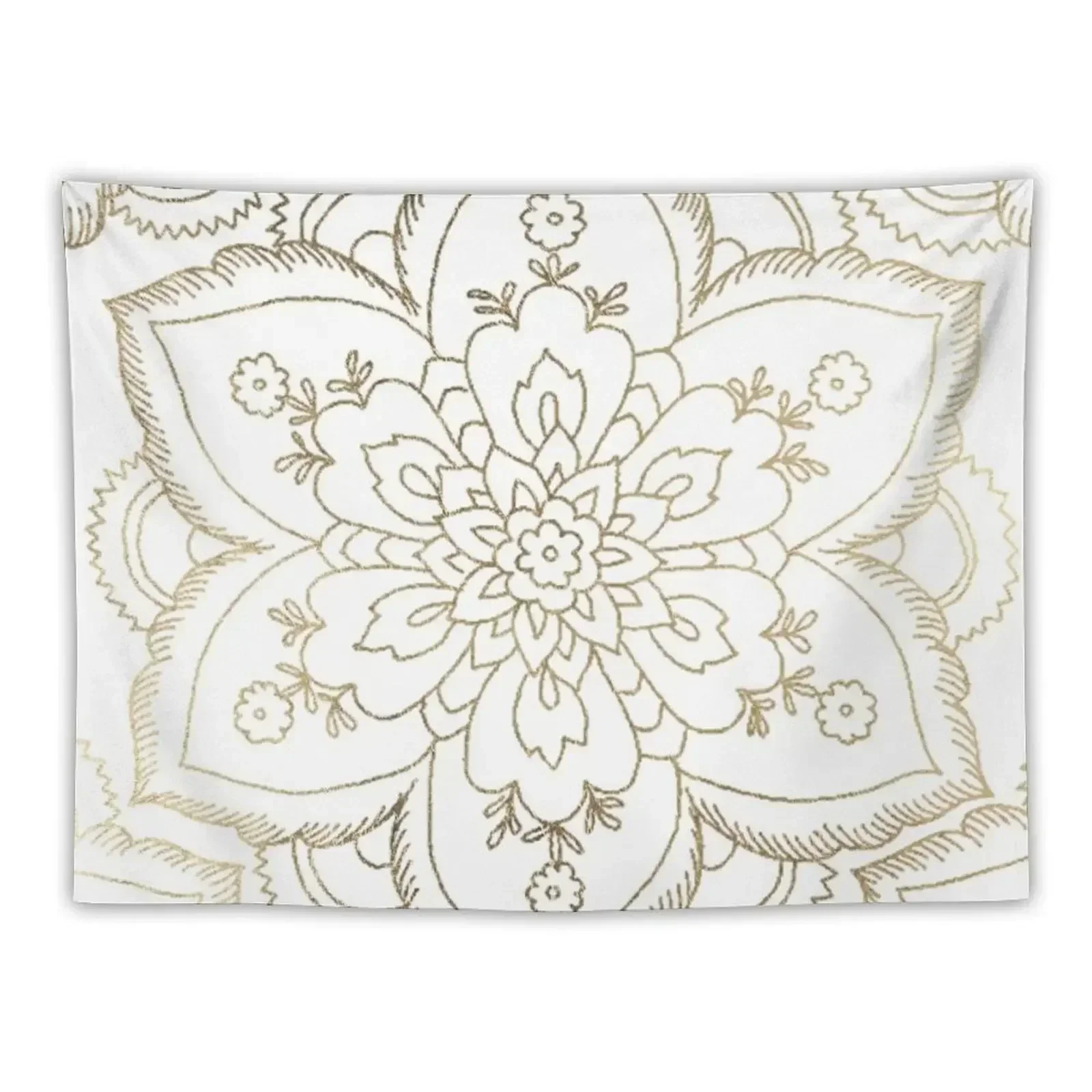 Chic elegant white faux gold spiritual floral mandala Tapestry Wall Deco Wall Carpet Wall Art Tapestry
Chic elegant white faux gold spiritual floral mandala Tapestry Wall Deco Wall Carpet Wall Art Tapestry