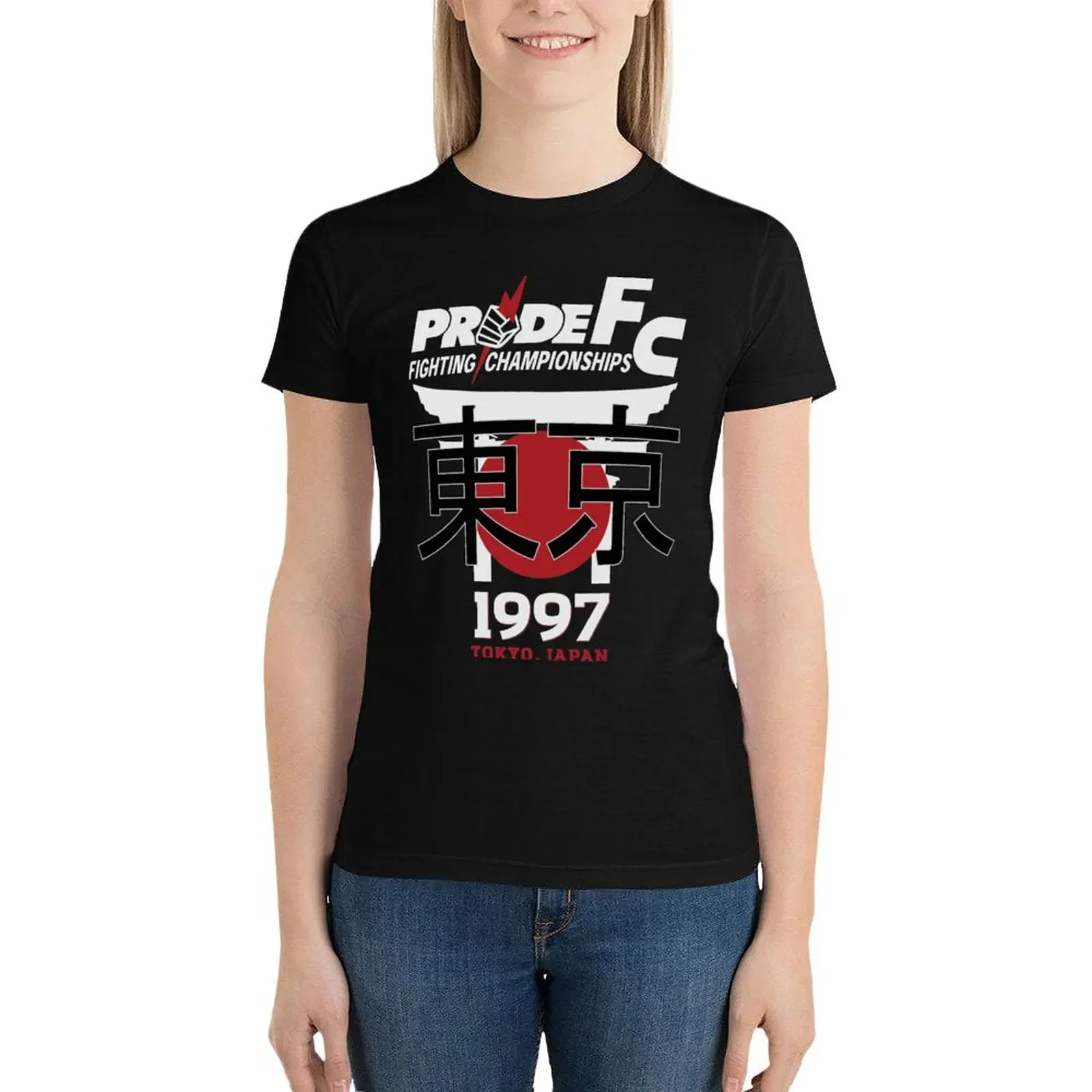 Pride FC Vintage 1997 Tokyo Japan T-Shirt kawaii clothes cute clothes western t-shirt dress for Women
Pride FC Vintage 1997 Tokyo Japan T-Shirt kawaii clothes cute clothes western t-shirt dress for Women