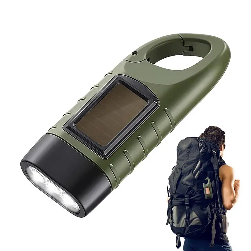 Solar Flashlight Portable LED Hand Crank Generato Flashlight Solar Powered Camping Lantern Tent Light For Outdoor Mountaineering
Solar Flashlight Portable LED Hand Crank Generato Flashlight Solar Powered Camping Lantern Tent Light For Outdoor Mountaineering