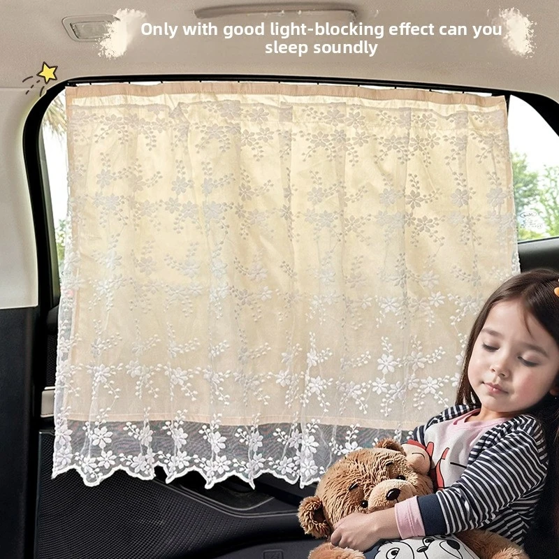 Car window sunshade for children, sun protection car curtain, baby car blackout curtain, track-mounted rear side window suction
Car window sunshade for children, sun protection car curtain, baby car blackout curtain, track-mounted rear side window suction
