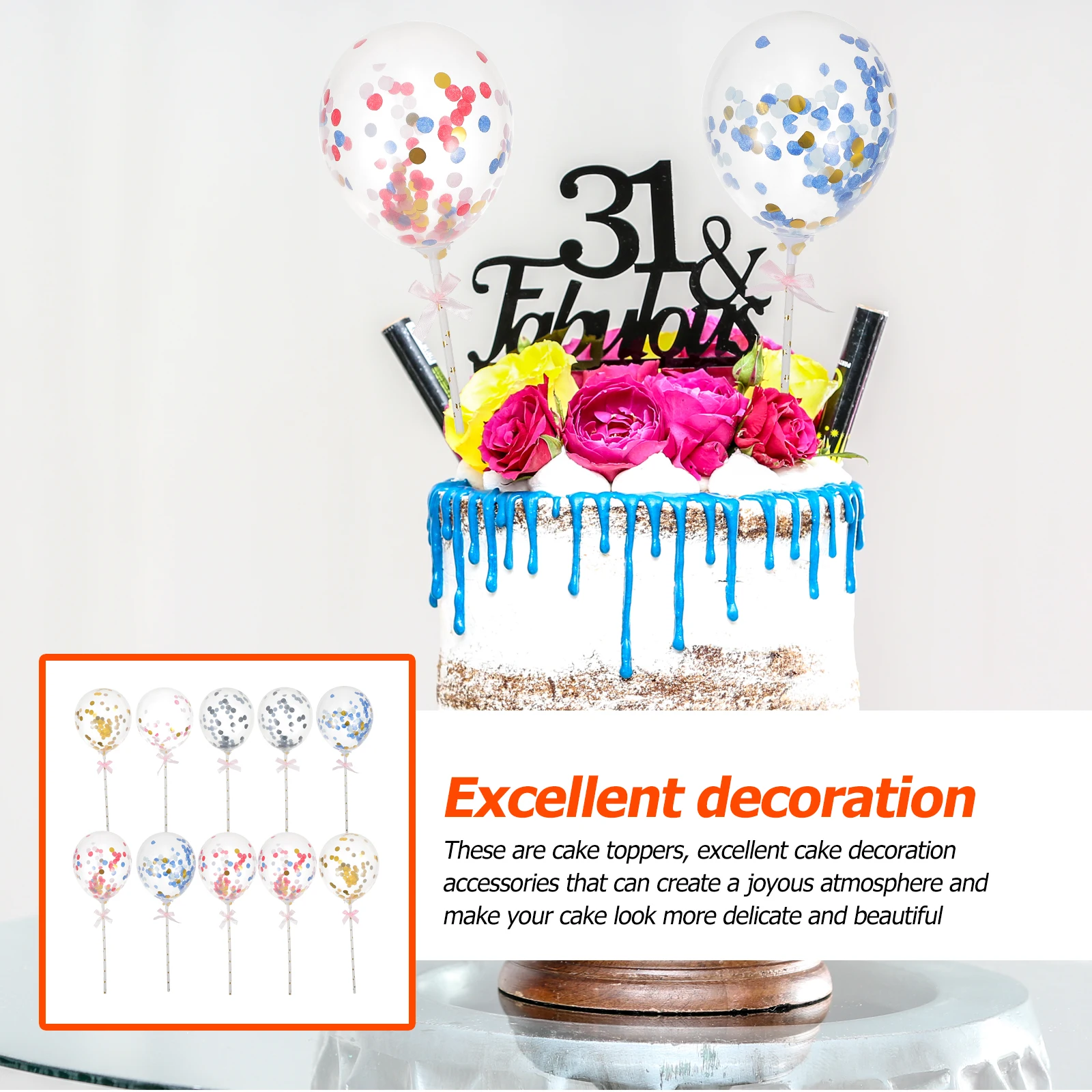 10PCS Balloon Picks 5 Inch Cake Decorations for Festival Christmas Party Supplies Mini Rubber Topper Baking Accessories
10PCS Balloon Picks 5 Inch Cake Decorations for Festival Christmas Party Supplies Mini Rubber Topper Baking Accessories