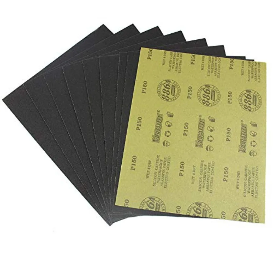 MAXAMN Grit Sandpaper Wet Dry Sandpaper Sheets 9 x 11 Inch Silicon Carbide Abrasive Sand Paper for Wood Furniture Finishing Met
MAXAMN Grit Sandpaper Wet Dry Sandpaper Sheets 9 x 11 Inch Silicon Carbide Abrasive Sand Paper for Wood Furniture Finishing Met