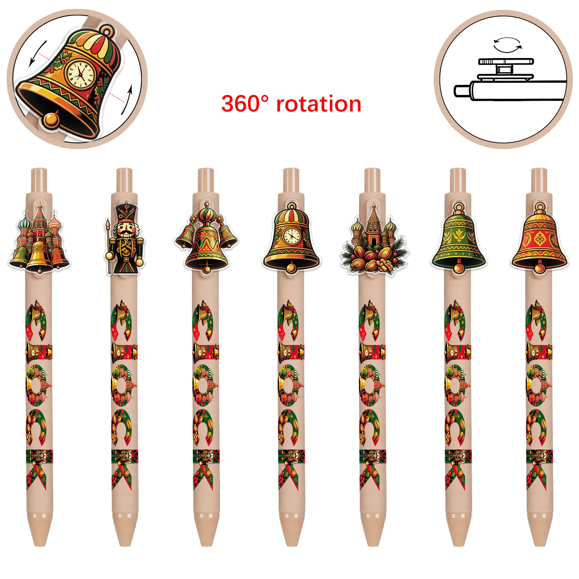 10 pieces of creative ballpoint pens - rotatable chime signature pens - patterned random gift pens
10 pieces of creative ballpoint pens - rotatable chime signature pens - patterned random gift pens