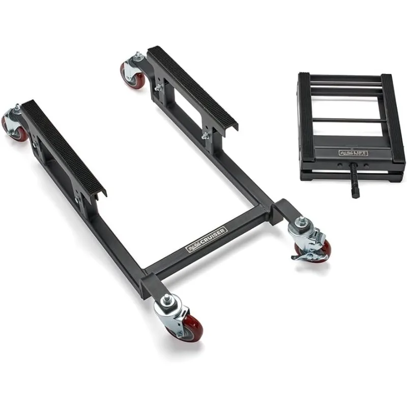 Let's Roll Cruiser Pro Package Deal Motorcycle Dolly and Lift - 1200 LB Heavy Duty Scissor Motorcycle Lift Jack & Dolly
Let's Roll Cruiser Pro Package Deal Motorcycle Dolly and Lift - 1200 LB Heavy Duty Scissor Motorcycle Lift Jack & Dolly