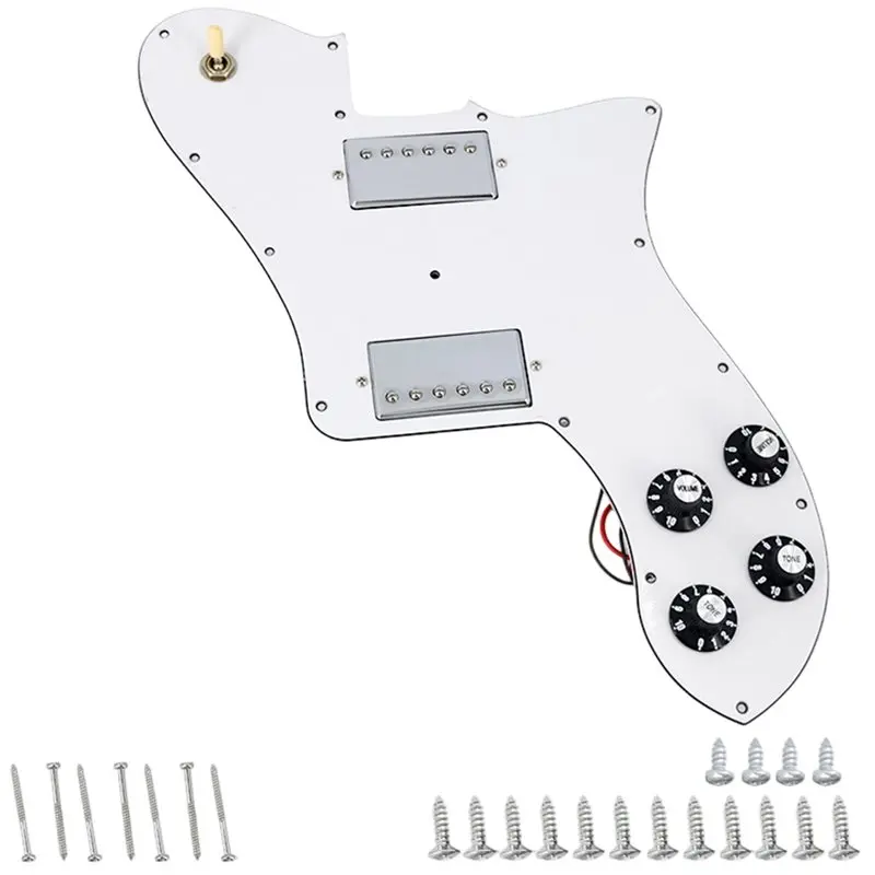 ABHS-Loaded Guitar Pickguard Loaded Humbucker Pickups Set For Fender 70S TL Electric Guitar Replacement White
ABHS-Loaded Guitar Pickguard Loaded Humbucker Pickups Set For Fender 70S TL Electric Guitar Replacement White
