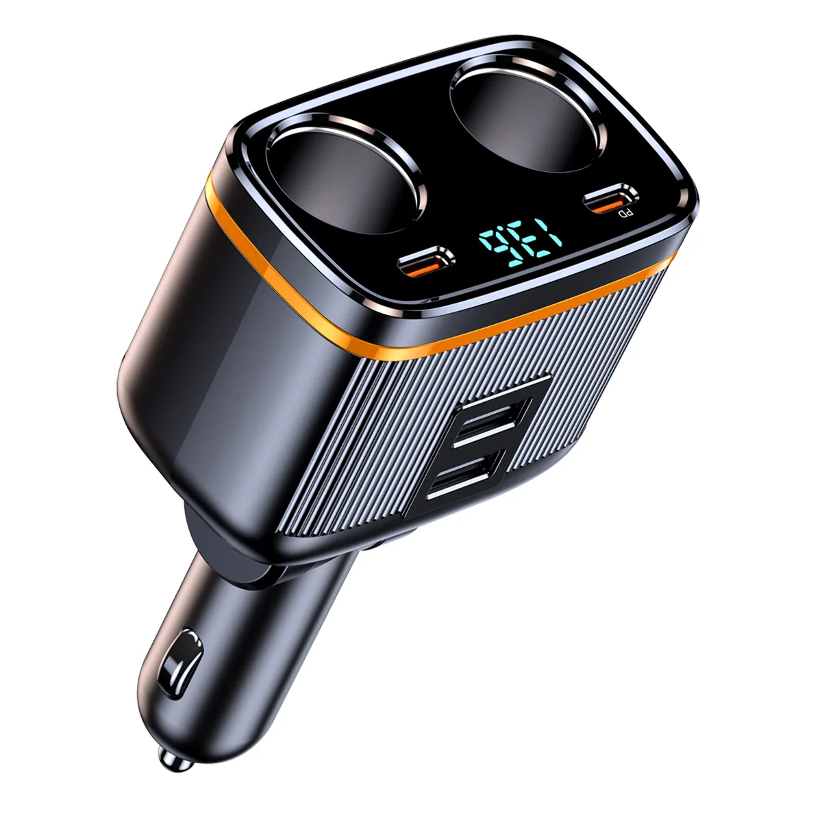 Car Cigarette Socket Splitter 2 Cigarette Socket Type C PD 45W Fast Charging USB Phone Charger Smart Charging Voltage Detection
Car Cigarette Socket Splitter 2 Cigarette Socket Type C PD 45W Fast Charging USB Phone Charger Smart Charging Voltage Detection