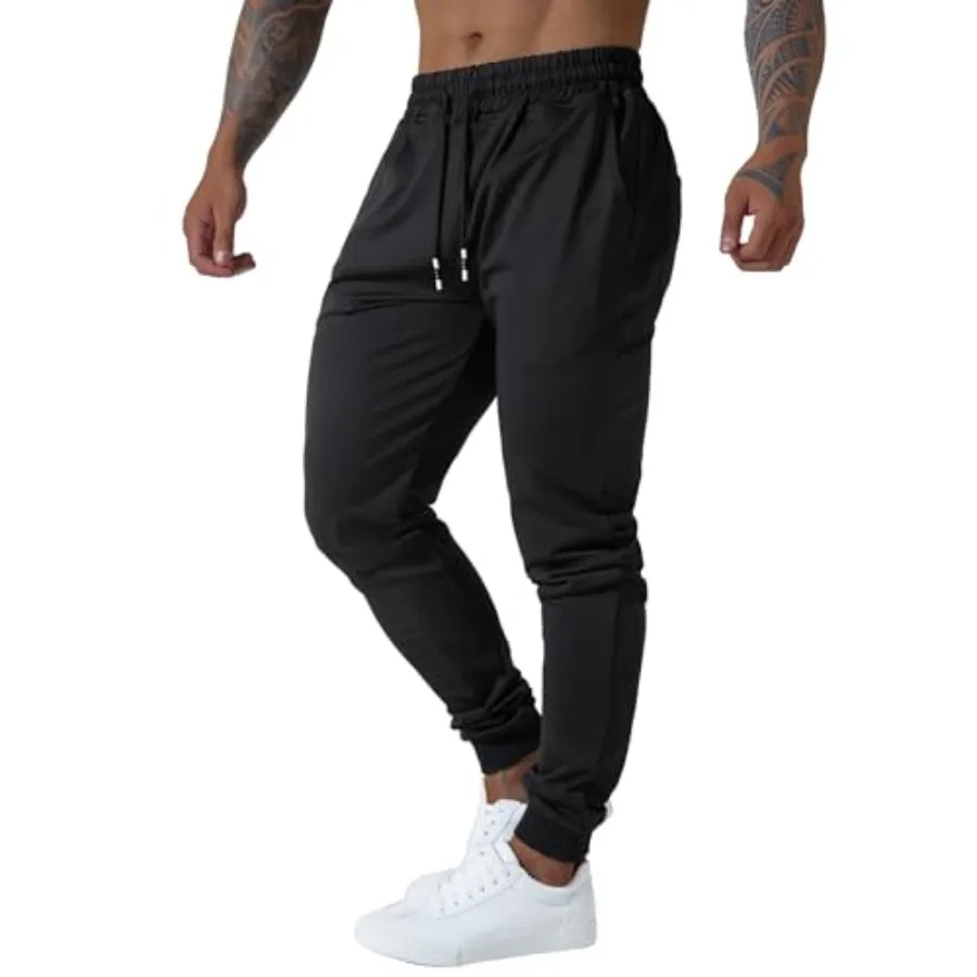 Punwet Men's Slim Joggers Workout Pants for Gym Running and Bodybuilding Athletic Bottom Sweatpants with Deep Pockets
Punwet Men's Slim Joggers Workout Pants for Gym Running and Bodybuilding Athletic Bottom Sweatpants with Deep Pockets