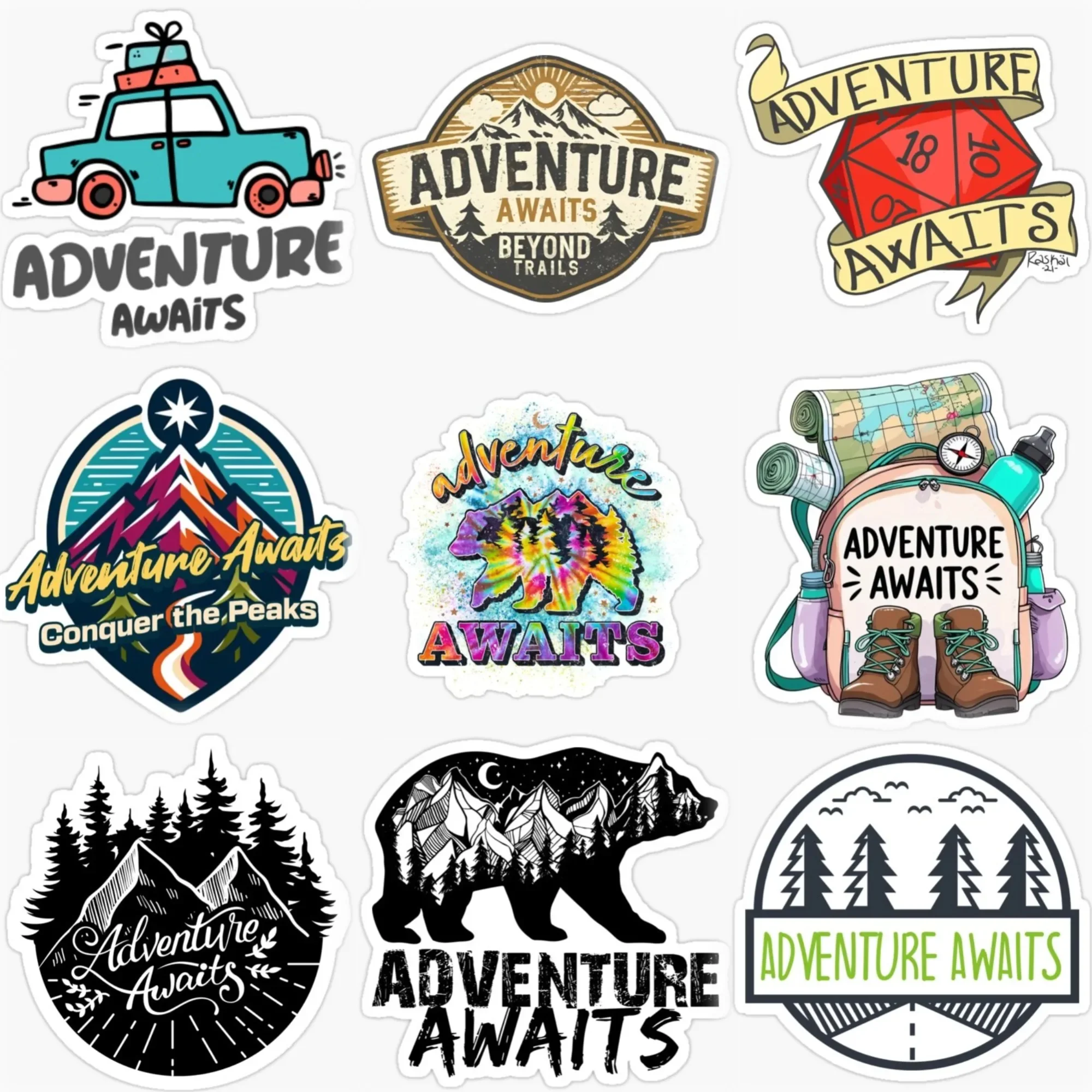 Adventure Awaits Travel Camping PVC Personalized Stickers for Car Van Motorcycle Off-road Helmet Bumper Wall Decal Accessories
Adventure Awaits Travel Camping PVC Personalized Stickers for Car Van Motorcycle Off-road Helmet Bumper Wall Decal Accessories