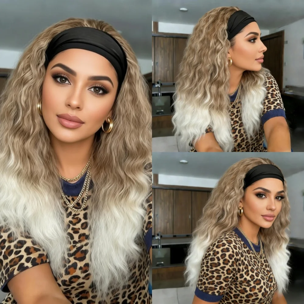 Синтетические парики-повязки на голову с эффектом водной волны для женщин, медово-русые длинные волнистые полупарики для женщин
Синтетические парики-повязки на голову с эффектом водной волны для женщин, медово-русые длинные волнистые полупарики для женщин