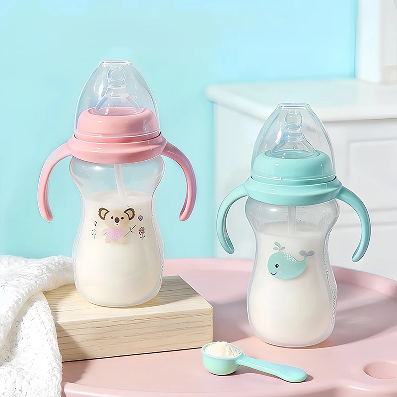 Бутылочка для кормления младенцев 300 мл с ручками, с рисунком кита, из полипропилена
Бутылочка для кормления младенцев 300 мл с ручками, с рисунком кита, из полипропилена