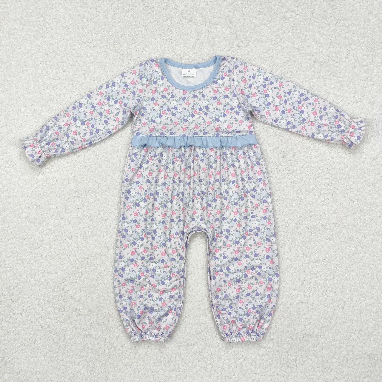 Wholesale Infant Flower Long Sleeves Clothes Children Baby Girl Blue Ruffle Romper Toddler Kids Newborn Floral Coverall Bodysuit
Wholesale Infant Flower Long Sleeves Clothes Children Baby Girl Blue Ruffle Romper Toddler Kids Newborn Floral Coverall Bodysuit