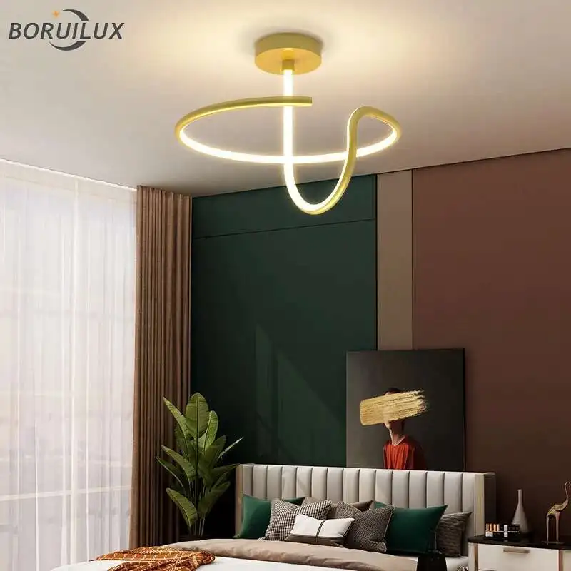 Simple Gold Black White Modern New LED Chandeliers Lights Living Room Bedroom Corridor Aisle Iron Aluminum Lamps Indoor Lighting
Simple Gold Black White Modern New LED Chandeliers Lights Living Room Bedroom Corridor Aisle Iron Aluminum Lamps Indoor Lighting