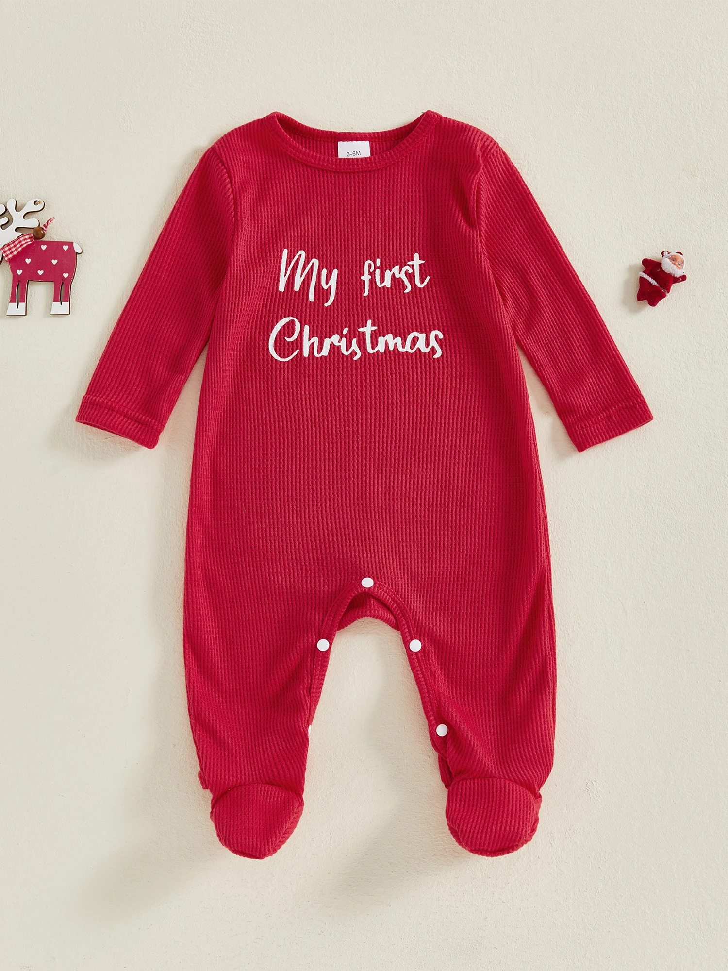 Милый детский праздник с праздничным принтом и уютными носки для маленьких мальчиков и девочек — рождественский комбинезон с длинными рукавами
Милый детский праздник с праздничным принтом и уютными носки для маленьких мальчиков и девочек — рождественский комбинезон с длинными рукавами