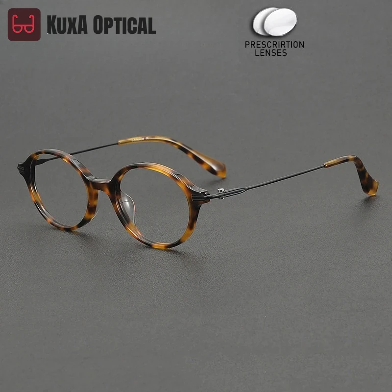 KUXA Prescription Glasses Women Acetate Titanium Optical Myopia Progressive Correct Eye Vision Lenses Eyewear Anti-Reflection
KUXA Prescription Glasses Women Acetate Titanium Optical Myopia Progressive Correct Eye Vision Lenses Eyewear Anti-Reflection