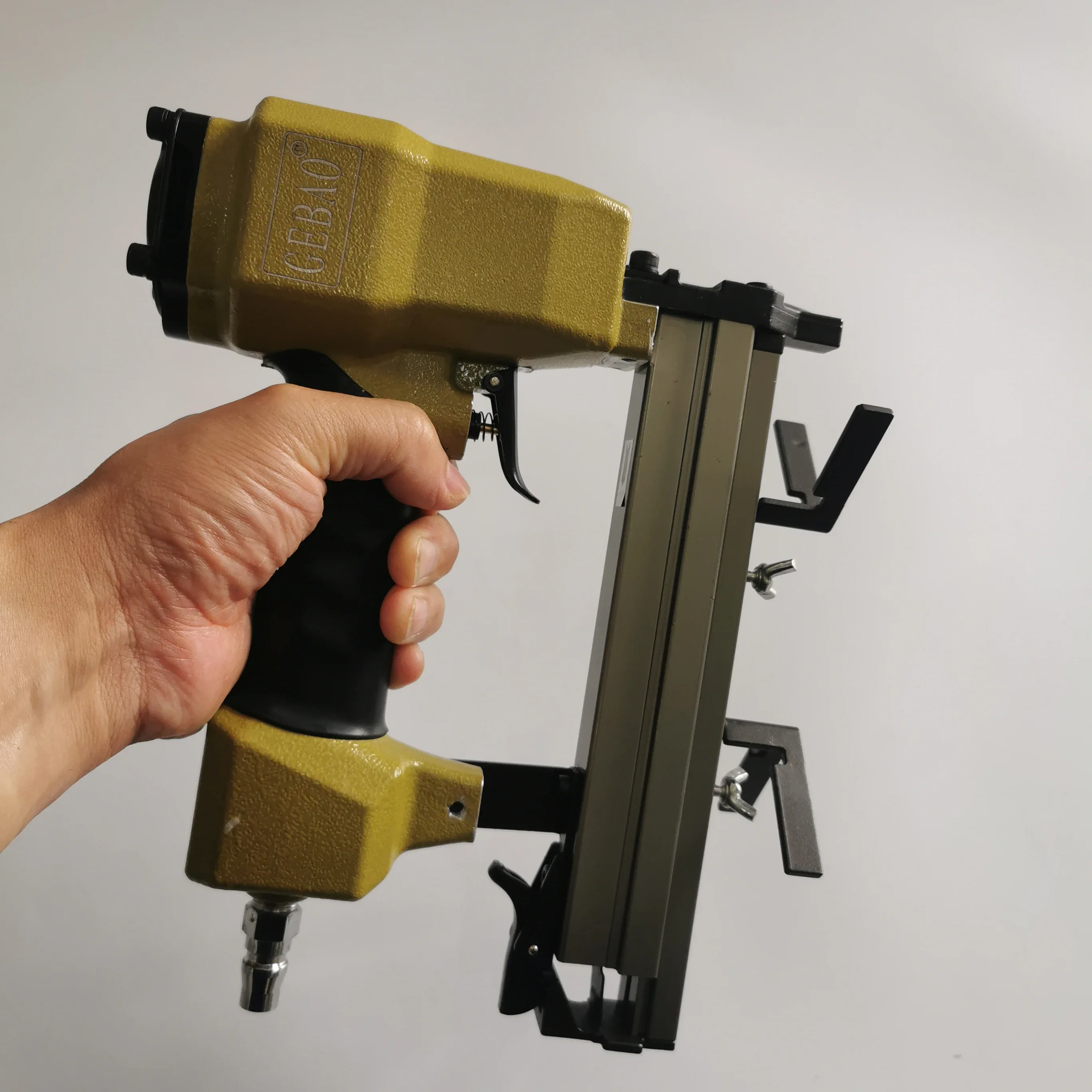Pneumatic V-Nailer V1015 | Picture Frame Joining Gun Air Powered V Nailer Tool for Woodworking
Pneumatic V-Nailer V1015 | Picture Frame Joining Gun Air Powered V Nailer Tool for Woodworking