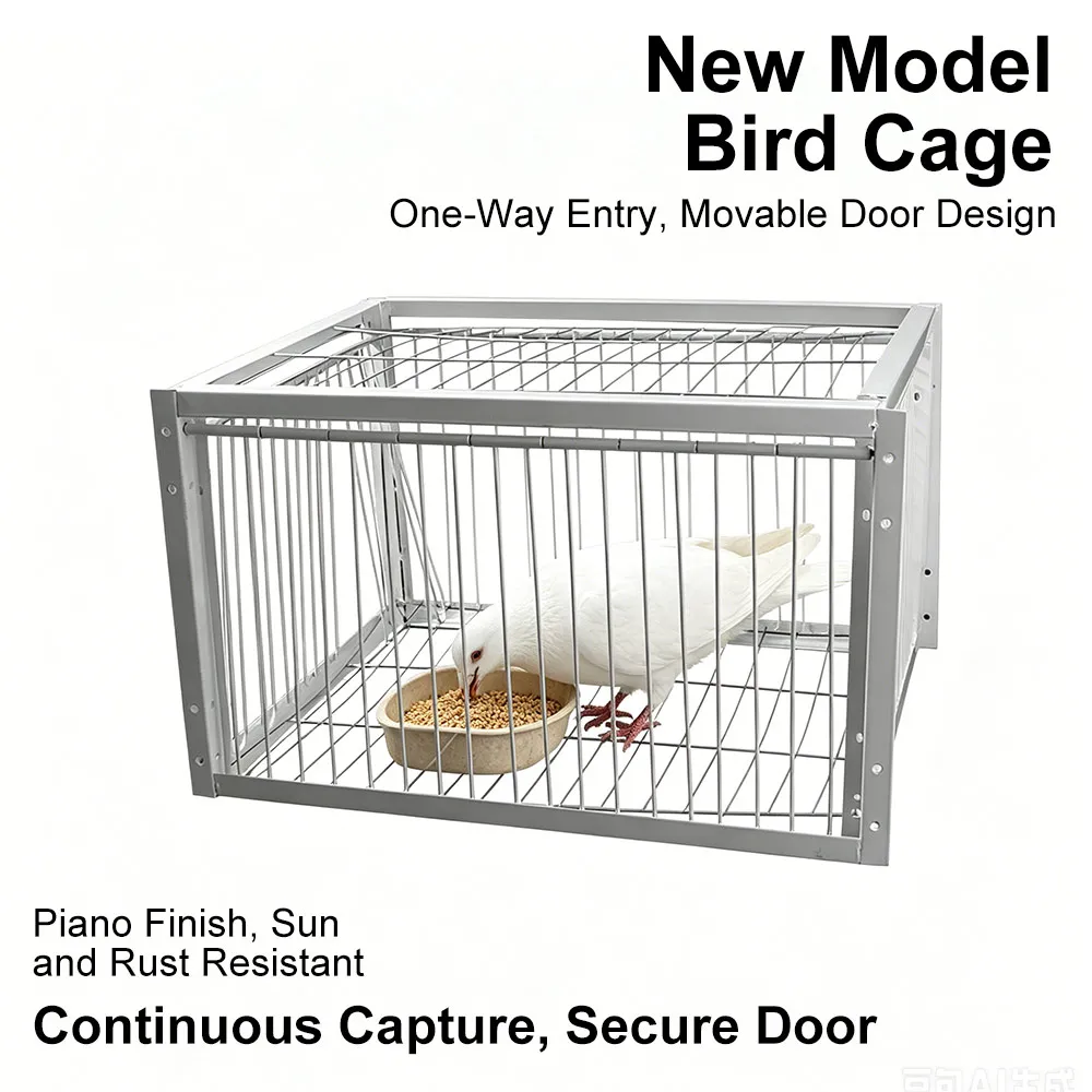 Thickened Pigeon Trap Cage 1/2/4 Entrances One-Way Entrance Auto Trap Bird Cage Metal Construction Encrypted Portable Bird Cage
Thickened Pigeon Trap Cage 1/2/4 Entrances One-Way Entrance Auto Trap Bird Cage Metal Construction Encrypted Portable Bird Cage