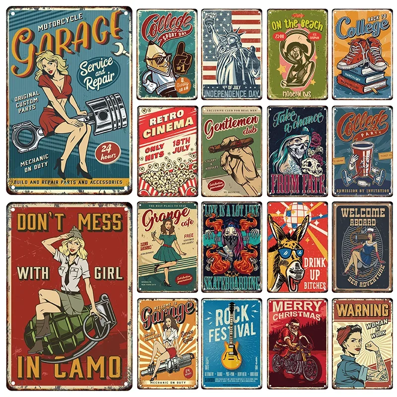 Vintage Creative Poster Metal Plaque Printed Tin Decorative Plaque Home Living Room Bar Club Wall Art Decorative Mural Aesthetic
Vintage Creative Poster Metal Plaque Printed Tin Decorative Plaque Home Living Room Bar Club Wall Art Decorative Mural Aesthetic