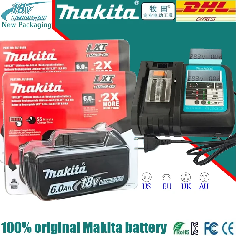2025 New Packaging Original Makita 18V 6Ah Battery ,Suitable for all 18V electric tools in Makita, BL1850B BL1850 BL1860
2025 New Packaging Original Makita 18V 6Ah Battery ,Suitable for all 18V electric tools in Makita, BL1850B BL1850 BL1860
