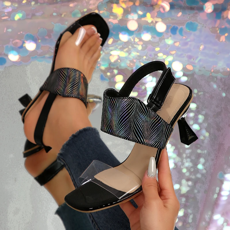 High Appearance Level Fine Heel Open Toe Back Trip Strap Buckle Fashion All-match Comfortable Non-slip Fashion Sandals for Women
High Appearance Level Fine Heel Open Toe Back Trip Strap Buckle Fashion All-match Comfortable Non-slip Fashion Sandals for Women