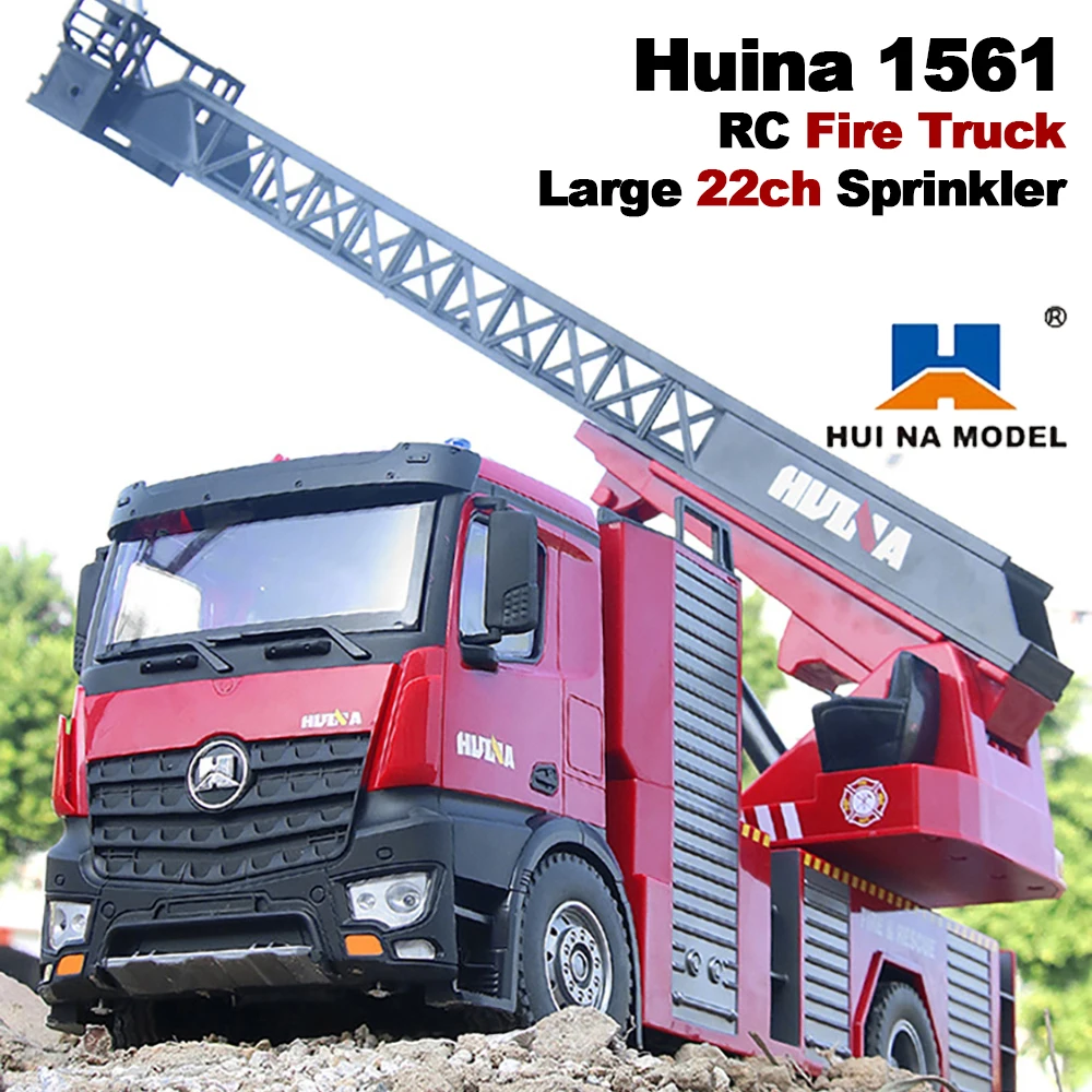 Huina 1561 RC пожарная машина, большая 22-канальная грузовик с дистанционным управлением, спринклерная лестница, грузовик, освещение, инженерное строительство из сплава, игрушка для мальчика
Huina 1561 RC пожарная машина, большая 22-канальная грузовик с дистанционным управлением, спринклерная лестница, грузовик, освещение, инженерное строительство из сплава, игрушка для мальчика