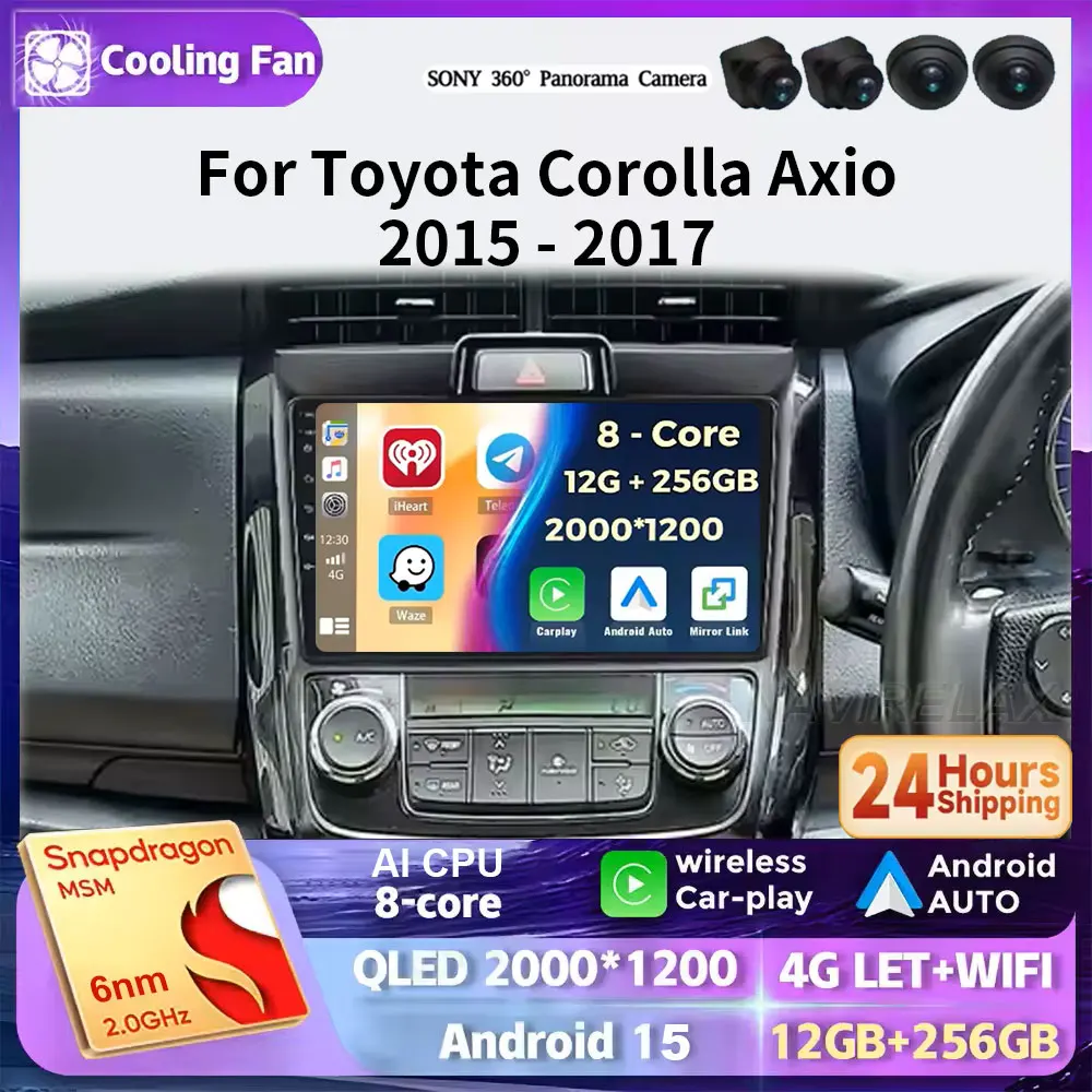 Android 15 For Toyota Corolla Axio 2 Fielder 3 E160 2012 - 2021 Car Radio Multimedia Video Player Navigation stereo GPS
Android 15 For Toyota Corolla Axio 2 Fielder 3 E160 2012 - 2021 Car Radio Multimedia Video Player Navigation stereo GPS