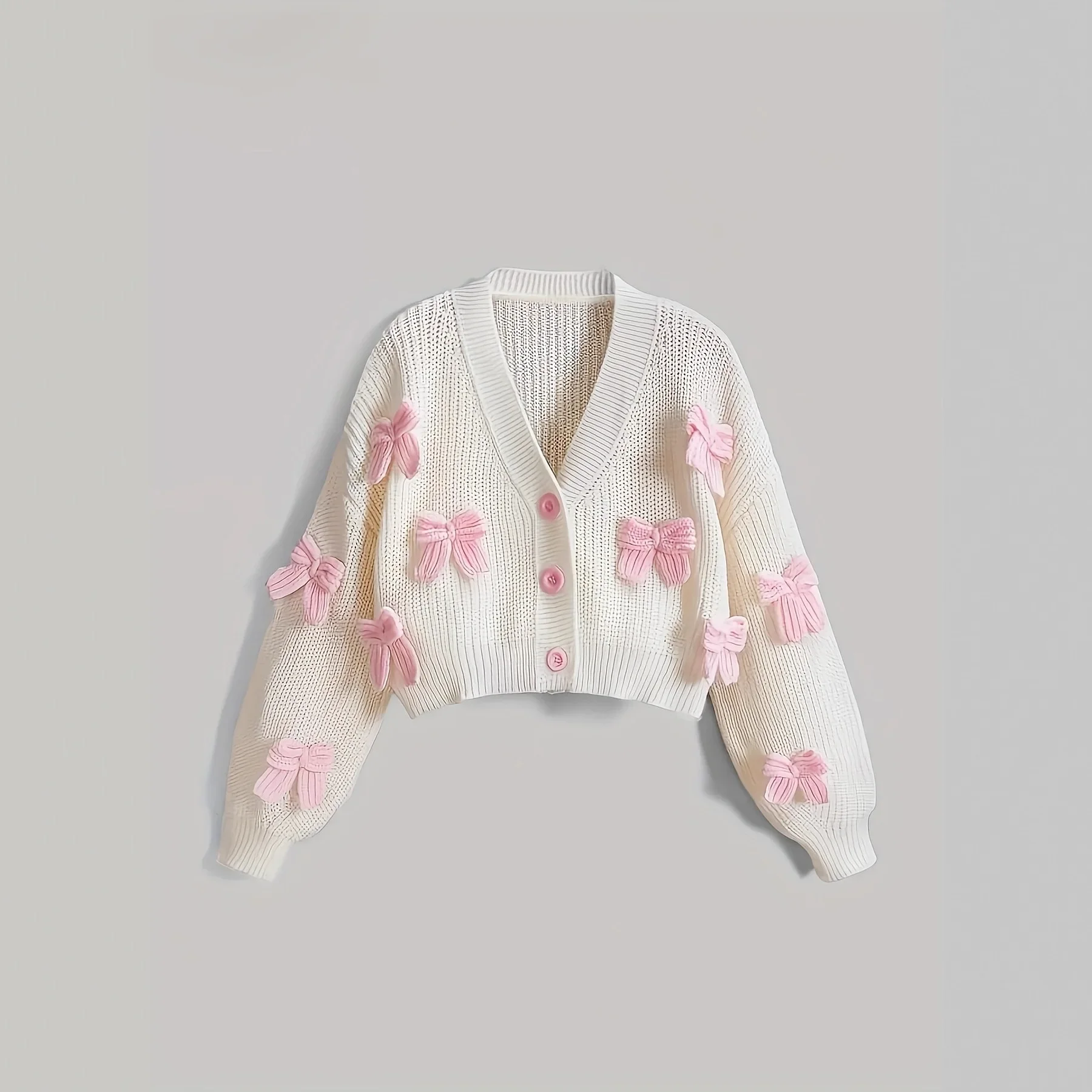 Свитер женский свободного кроя с V-образным вырезом, короткий рукав, с узором «бабочки», повседневная удобная верхняя одежда
Свитер женский свободного кроя с V-образным вырезом, короткий рукав, с узором «бабочки», повседневная удобная верхняя одежда