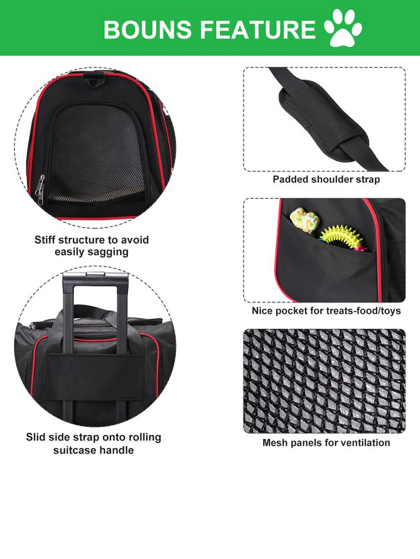 Extra Large Expandable Pet Carrier with Removable Plush Liner for Cats And Dogs - Ideal for Vacations
Extra Large Expandable Pet Carrier with Removable Plush Liner for Cats And Dogs - Ideal for Vacations