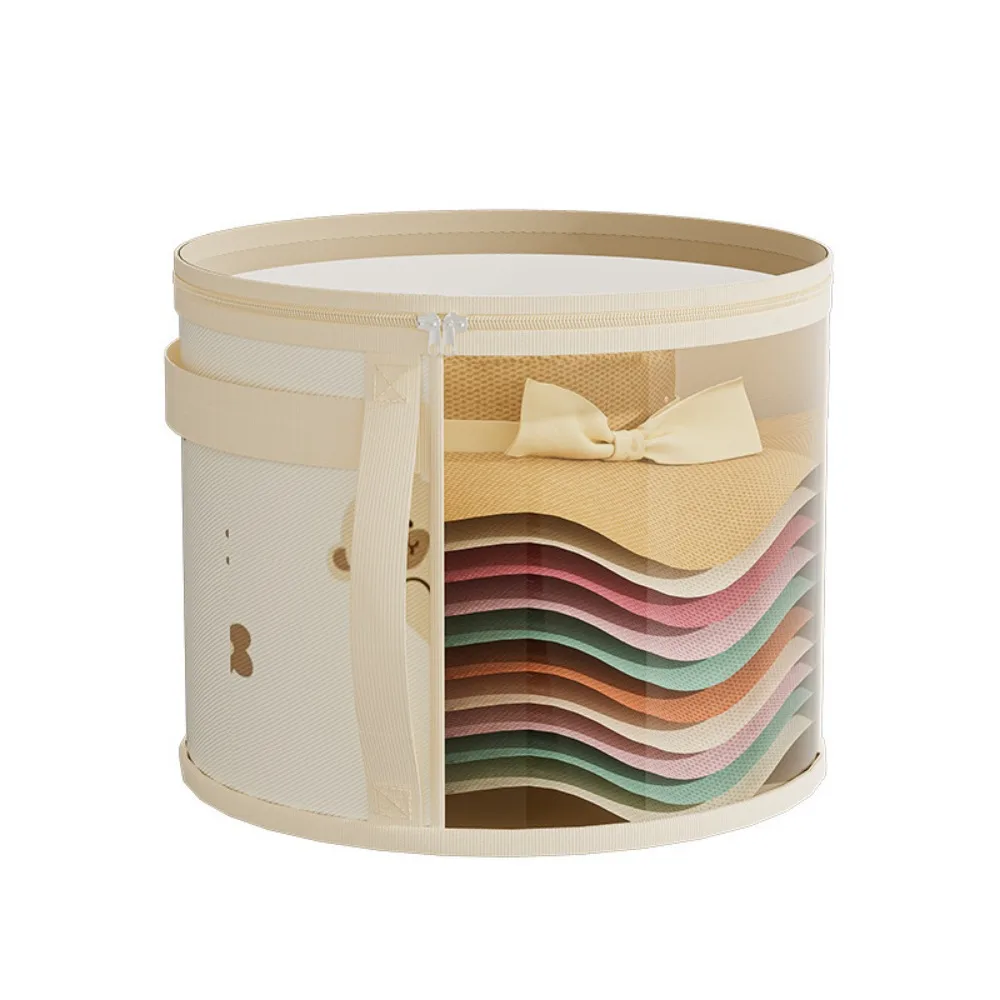 Non-Woven Fabric Bear Hat Storage Bucket Round Clear Window Hat Brim Storage Bag Large Capacity Moisture-Proof
Non-Woven Fabric Bear Hat Storage Bucket Round Clear Window Hat Brim Storage Bag Large Capacity Moisture-Proof